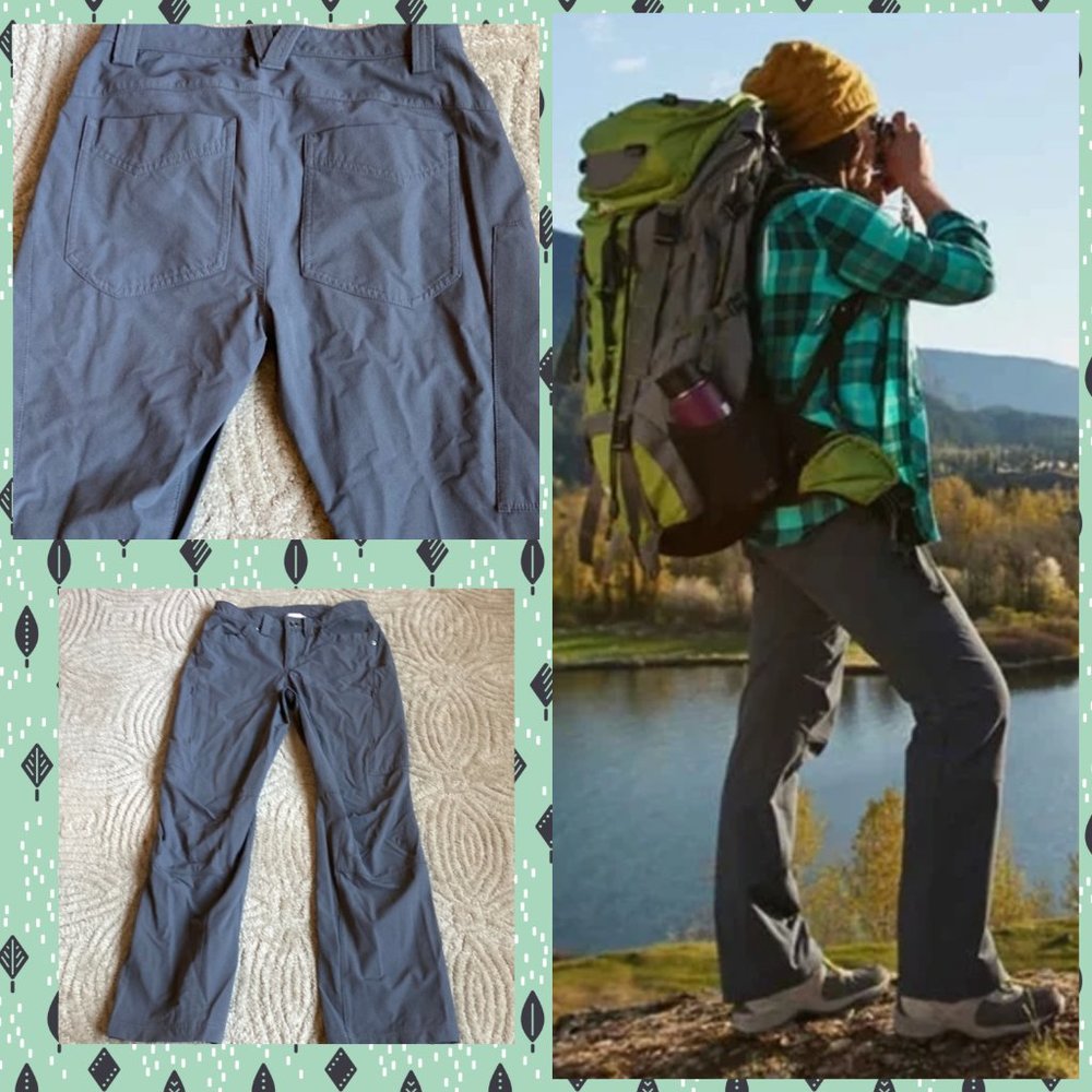 DULUTH TRADING CO 2  x 29 Grey Gray Flexpedition Bootcut Pants